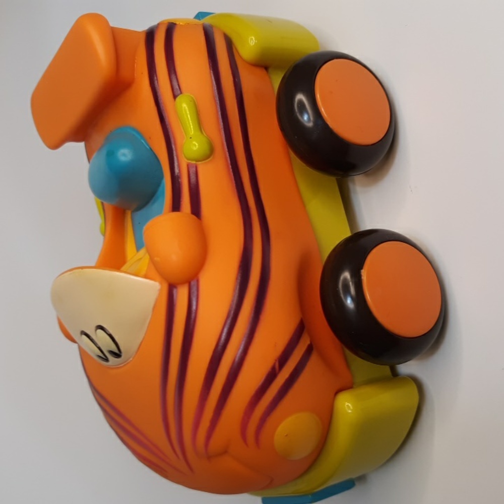Battat B. Wheeee-ls! Pull Back And Go Soft Cars Tiger B. YOU Orange Toy …